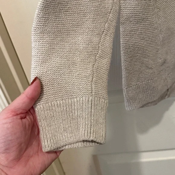 Madewell Riverside cream textured sweater, medium - Picture 4 of 7